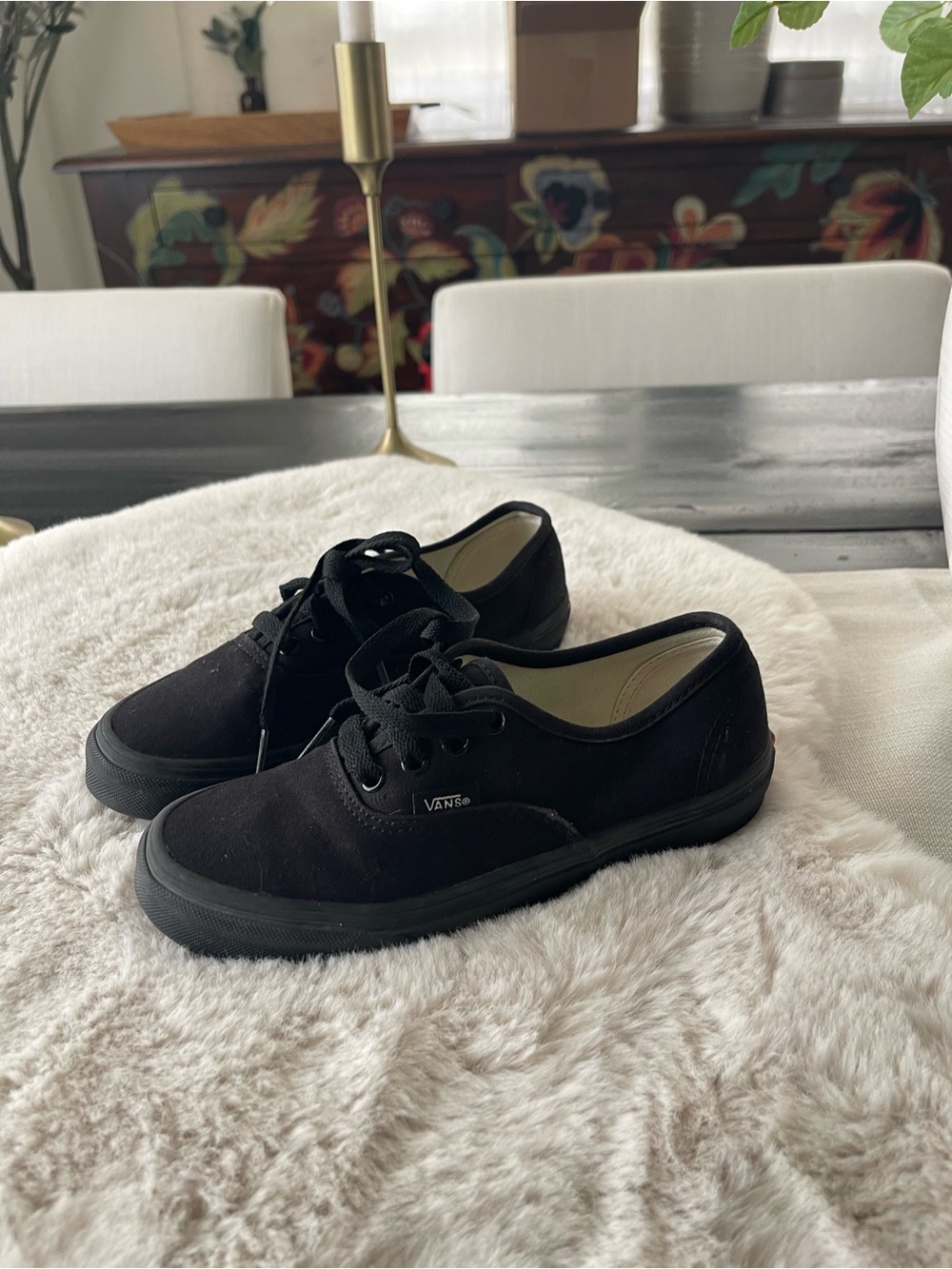 Vans black shoes size 2.5 kids - Picture 3 of 5